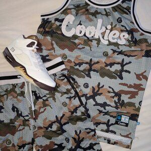 Cookies Camo Seersucker Basketball Jersey & Shorts